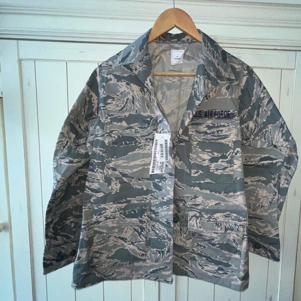 US Air Force Utility Coat Women’s Sz 4R Camo Military Jacket  TopGun